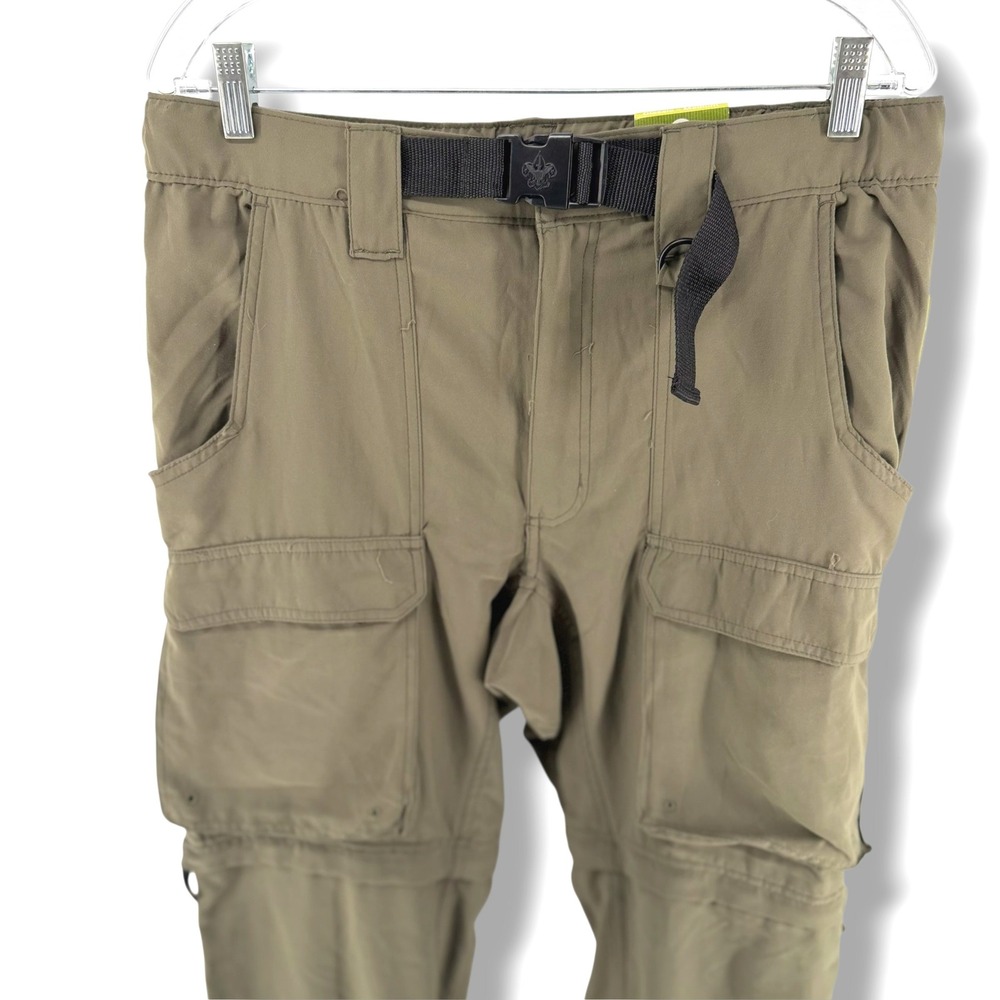 Boy Scouts of America Mens Switchbacks Pants Olive Green Medium NWT 612136 UPF40